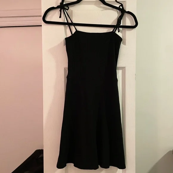 Reformation | Dresses | Reformation Black Tie Top Mini Dress Size Xs |  Poshmark